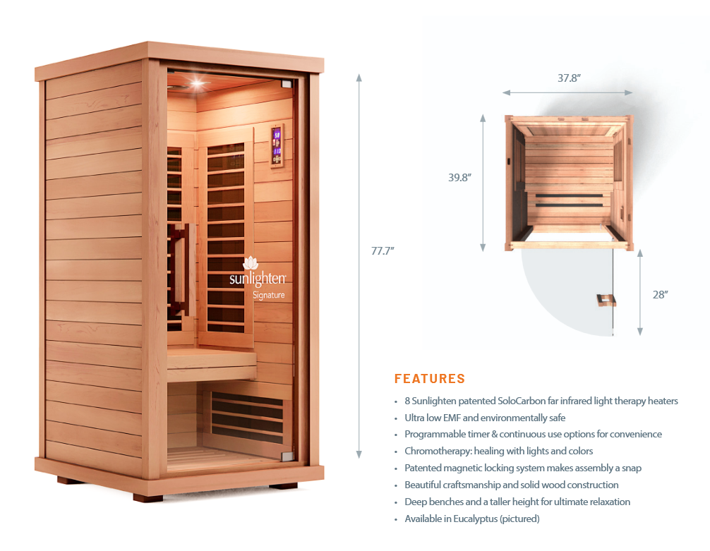 Sunlighten Signature I — 1-Person Far Infrared Sauna